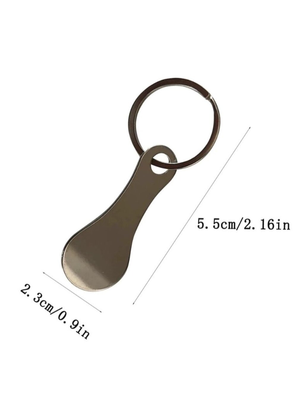 2pcs Metal Shopping Cart Tokens: Trolley Key Ring Coin Holder Keychain - NEW - Picture 8 of 8